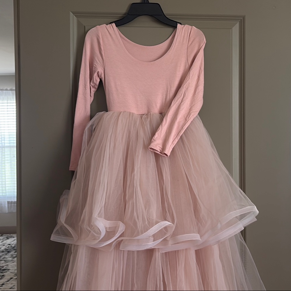 Elegant Pink Tulle Dress